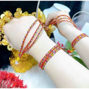 Vòng Tay Chỉ Ngũ Sắc 3 Dây Bình An - May Mắn