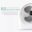 Quạt Tích Điện Super Fan, Quạt Để Bàn Mini 3 Chế Độ Mát Nhỏ Gọn Tiện Lợi Khi Mang Theo