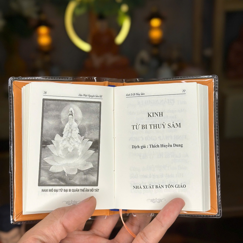 Ảnh Sách Kinh Mini, Kinh Địa Tạng, Sám Hối, Dược Sư, A Di Đà, Pháp Cú, Bìa Cứng - Tuệ Nga 3