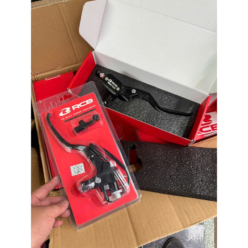 Tay thắng và tay côn RCB REP bình dầu liền kiểu dáng vuông | Shopee ...