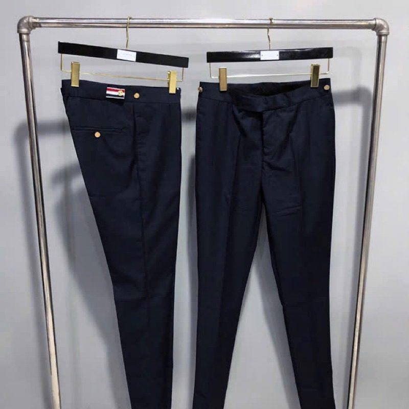 ⚡️[Hight Quality] 3 Màu Quần Âu 1-hom Gold Trouser For Men - Điểm Nhấn Check Vạch Màu Khuy Vàng Cao Cấp