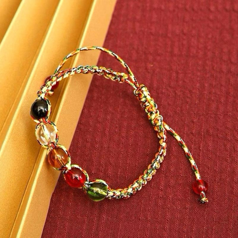 [Tặng Mèo Thần Tài] Vòng Tay Chỉ Ngũ Sắc Tây Tạng 1 vòng-1dây- 3 dây bình an, may mắn