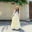 Chân váy bèo tầng dáng dài mùa hè chất xô mềm DORY SKIRT