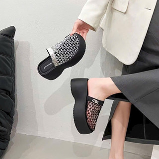 Sục xuồng LƯỚI đế bằng cao 7 phân chữ Min hottrend