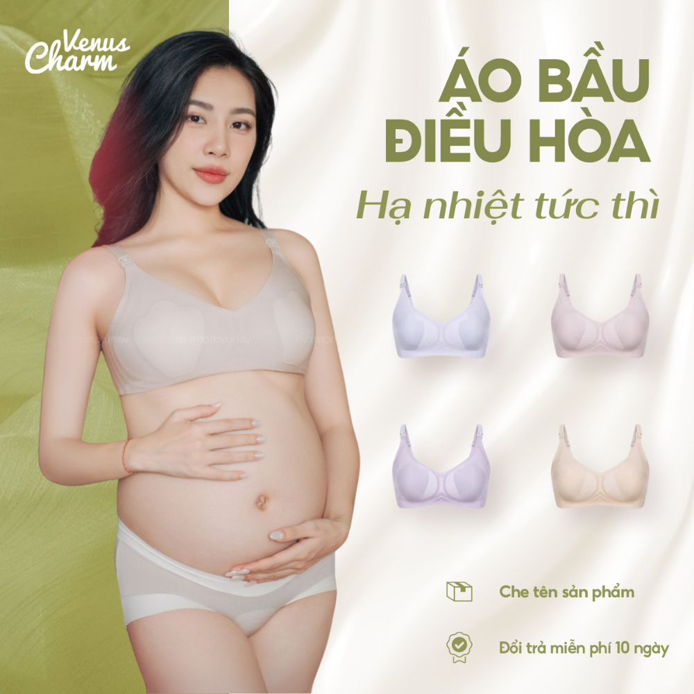 Ảnh Áo lót bầu mặt nạ điều hòa lành tính tạm biệt nóng bí chống chảy xệ và cho con bú Venus Charm W127 1