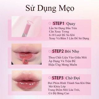 [Veecci] Son tint bóng VEECCI đầu lông dạng vặn 2g