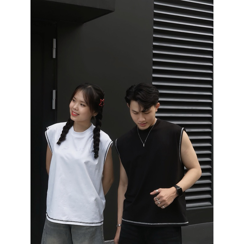 Áo Tank Top Nam Nữ Boxy Cotton 4 Chiều Form Rộng Unisex Basic Streetwear TMT.STU | TMTA31
