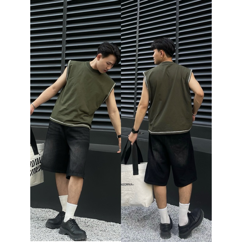 Áo Tank Top Nam Nữ Boxy Cotton 4 Chiều Form Rộng Unisex Basic Streetwear TMT.STU | TMTA31