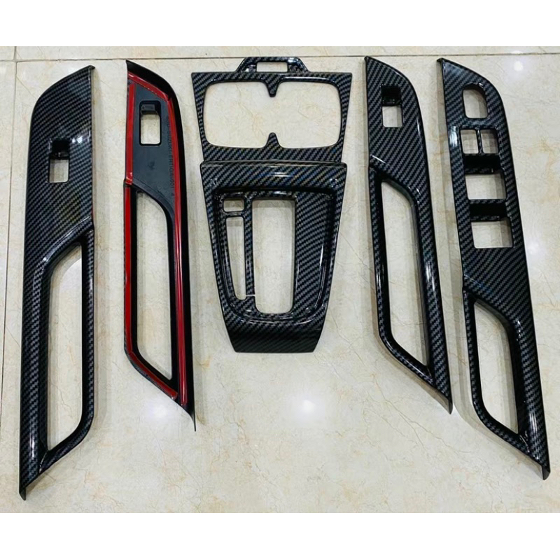 Ốp nội thất xe XL7, Ertiga bản số tự động nhựa ABS vân Carbon hàng cao cấp