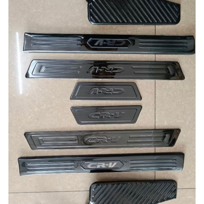 Ốp bậc cửa, nẹp bước chân xe Honda CRV 2018-2023 Vân Titan hàng cao cấp