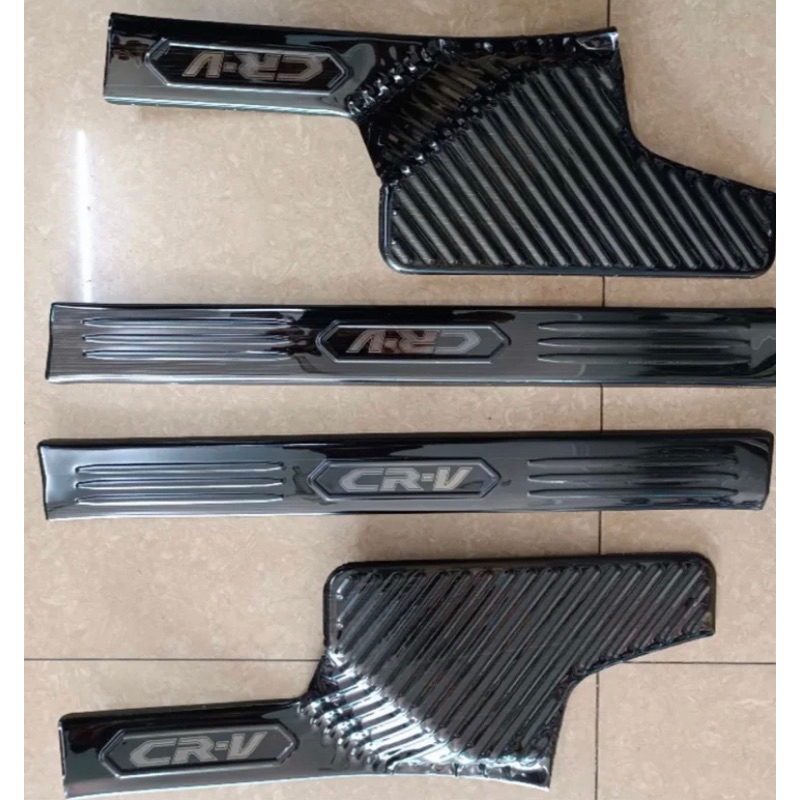 Ốp bậc cửa, nẹp bước chân xe Honda CRV 2018-2023 Vân Titan hàng cao cấp