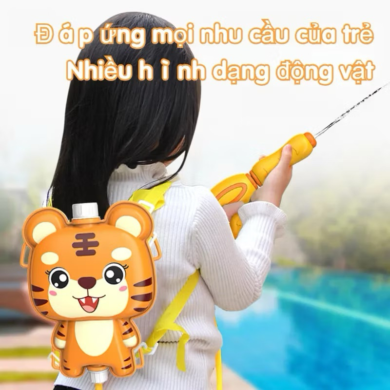 Balo Súng Nước Đồ Chơi Trẻ Em, Súng Bắn Nước Hình Hoạt Hình Dễ Thương Cho Bé