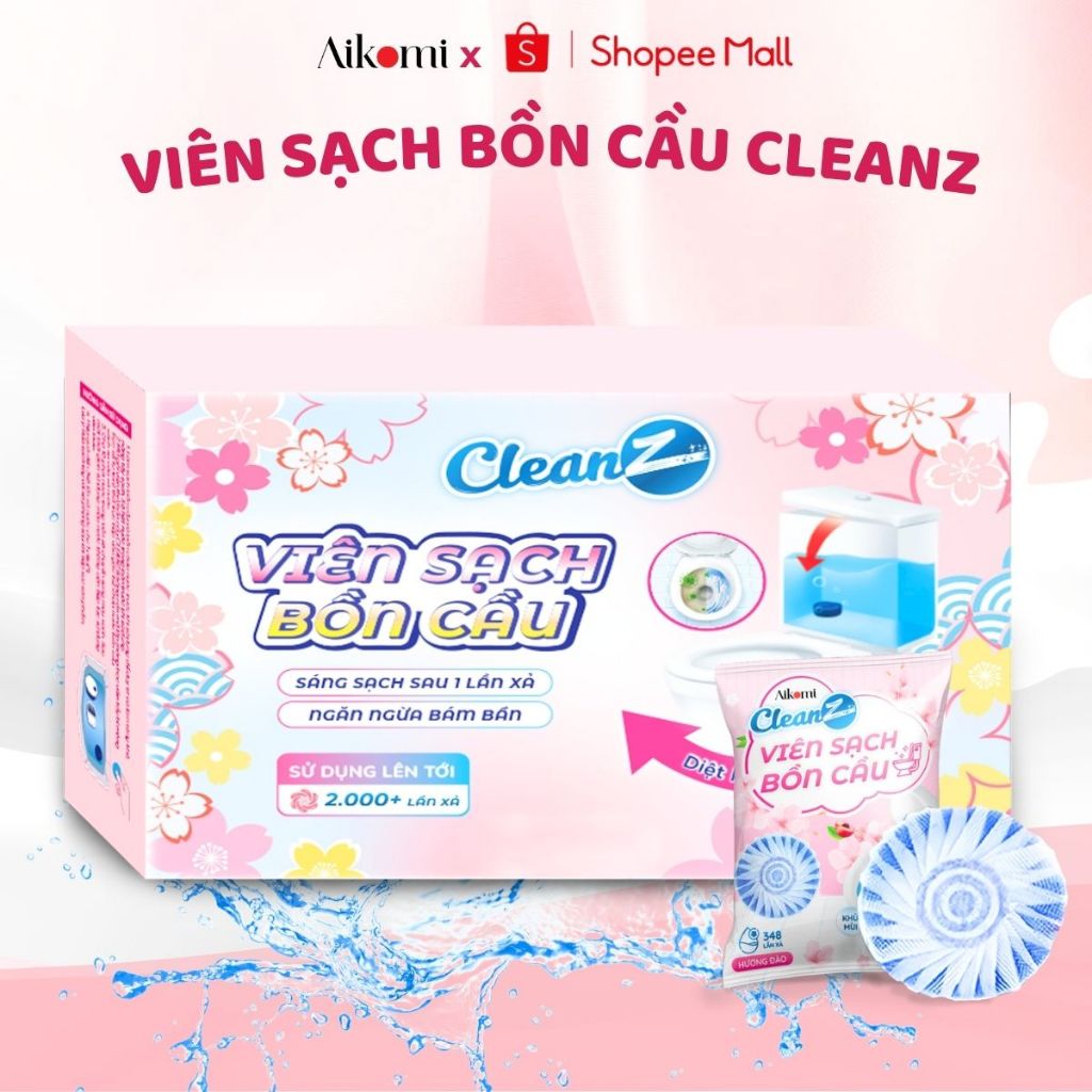 Ảnh Viên sạch bồn cầu CleanZ chai thả bồn cầu sạch khuẩn tẩy sạch mảng bám khử mùi diệt vi khuẩn toilet 1