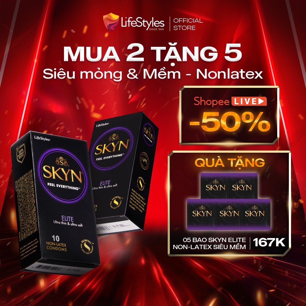 Ảnh Bao cao su Lifestyles Skyn siêu mỏng hộp 10 bcs/12 bcs 1