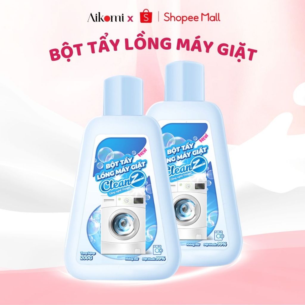 Ảnh Bột Tẩy Lồng Máy Giặt Cao Cấp CleanZ Giúp Làm Sạch Và Loại Bỏ Cặn Bẩn Hiệu Quả - Hộp 200g 1