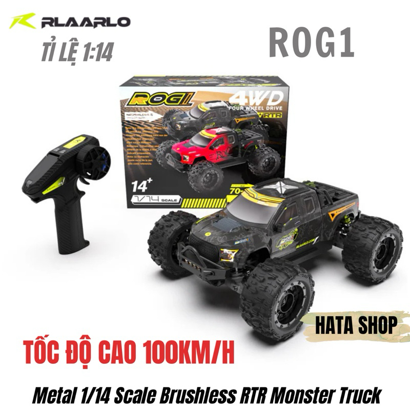 Rlaarlo ROG1 Tốc Độ Cao Không Chổi Than Brushless RTR Monster Truck Tỉ ...