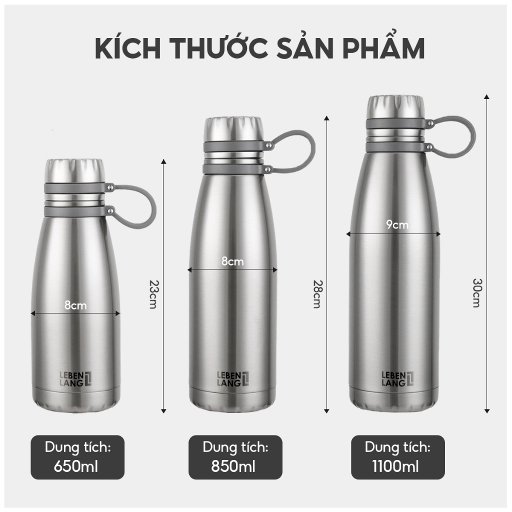 Ảnh Bình giữ nhiệt Lebenlang LBL1660,LBL1661,LBL1662 inox cao cấp không gỉ,lõi lọc trà đi kèm,chính hãng 4
