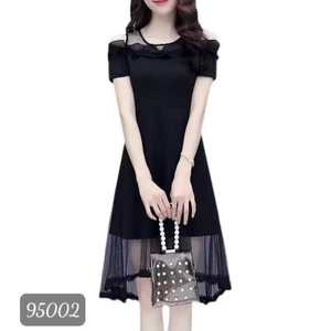 Đầm Nữ Dáng Xòe UMI Phối Lưới PHÙ HỢP TRANG Cực Xinh Dịu Dàng Nữ Tính
