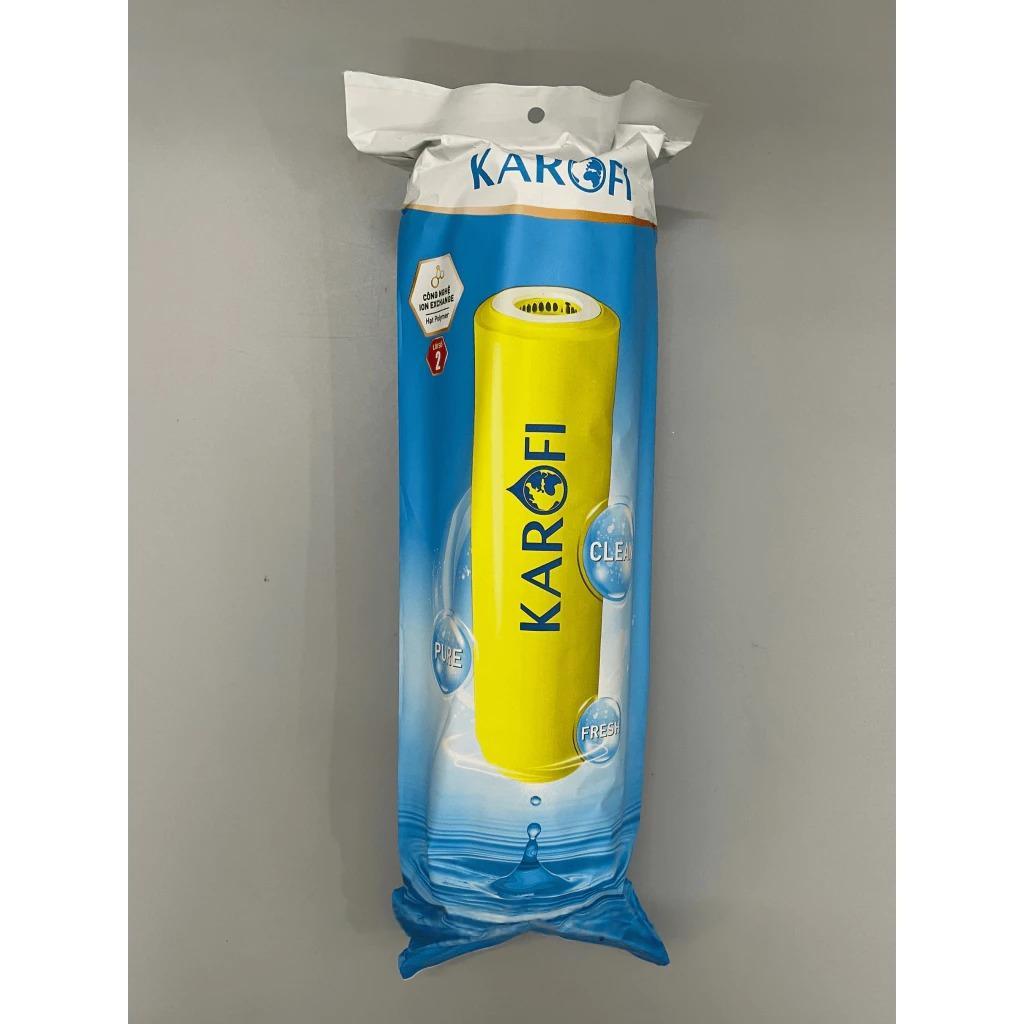 Bộ 3 lõi lọc thô 123 SMAX DUO Karofi với lõi 2 Cation to dành cho lọc nước giếng, làm mềm nước cứng, bảo vệ màng RO