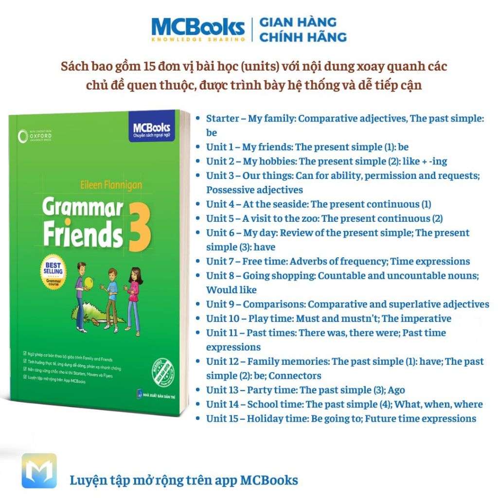 Sách - Grammar Friends - Tài liệu học Tiếng Anh chuẩn quốc tế Tiểu học và THCS