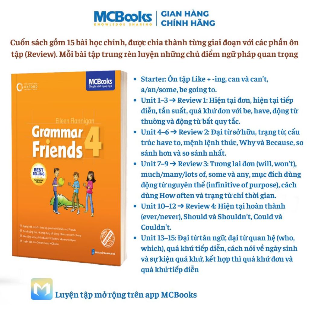 Sách - Grammar Friends - Tài liệu học Tiếng Anh chuẩn quốc tế Tiểu học và THCS