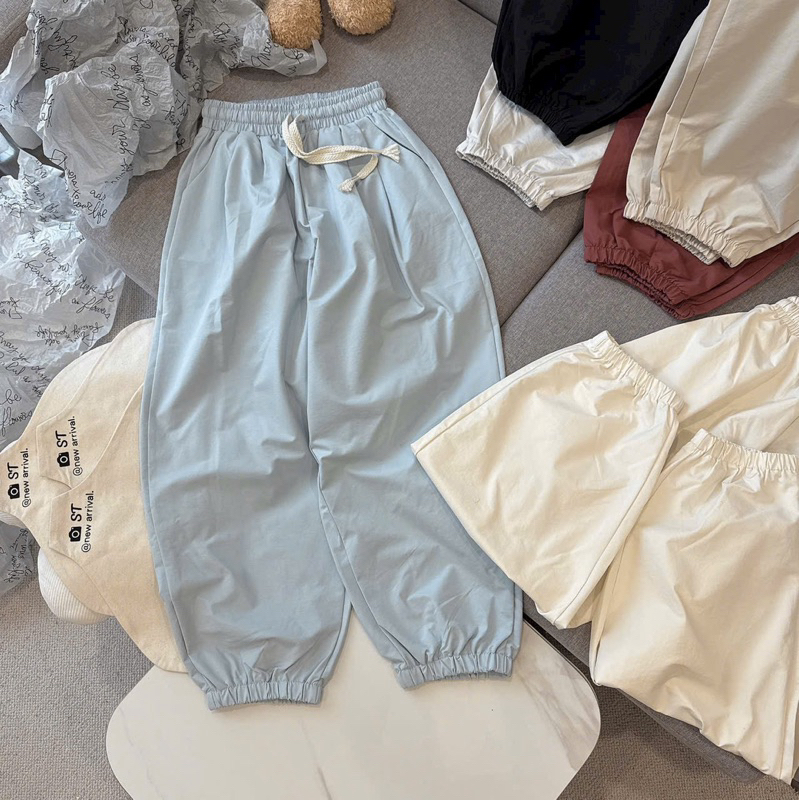 Quần Dài Nữ Dáng Bom Chun Gấu Tôn Dáng Chất Gió Lụa Đẹp Mềm Mát Xuân Hè SANA CLOSET