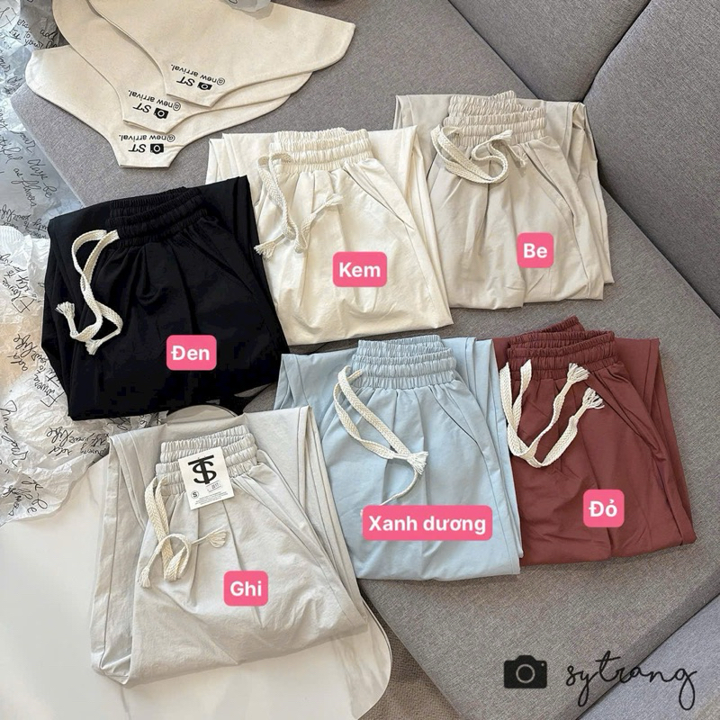 Quần Dài Nữ Dáng Bom Chun Gấu Tôn Dáng Chất Gió Lụa Đẹp Mềm Mát Xuân Hè SANA CLOSET