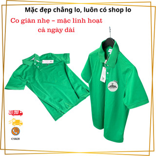 Áo Polo Nam Màu Xanh Lá – Chất Vải Mềm Mịn, Dáng Đẹp, Thoáng Mát Mùa Hè