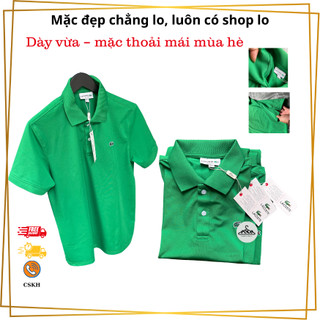 Áo Polo Nam Màu Xanh Lá – Chất Vải Mềm Mịn, Dáng Đẹp, Thoáng Mát Mùa Hè
