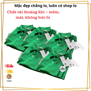 Áo Polo Nam Màu Xanh Lá – Chất Vải Mềm Mịn, Dáng Đẹp, Thoáng Mát Mùa Hè