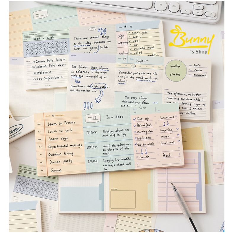 Set Giấy Note , Message , To Do List , Checklist khổ lớn tiện dụng (3 ...