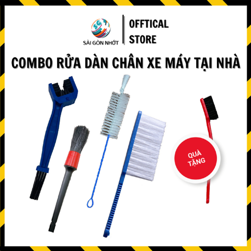 COMBO 5 Dụng cụ rửa xe gồm BÀN CHẢI SÊN 3D + 1 CỌ RỬA XE + CỌ RÂU + BÀN ...