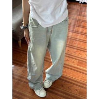 Quần Jean Ống Suông Màu Mài Wash Hottrend Dễ Mặc Minijean