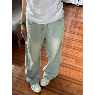 Quần Jean Ống Suông Màu Mài Wash Hottrend Dễ Mặc Minijean