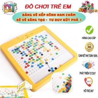 Bảng Vẽ Xếp Hình Nam Châm Thế Hệ Mới, Đồ Chơi Giáo Dục Kích Thích Sáng Tạo , Phát Triển Tư Duy Cho Bé