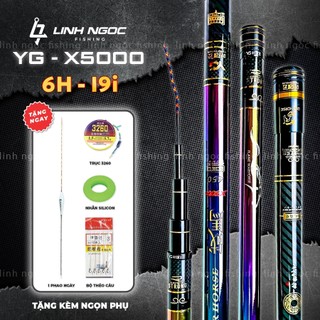 Cần Câu Tay YG X5000 6H 19i Săn Hàng Tải Cá Cao Bo Dòng Giữ Cá Tốt