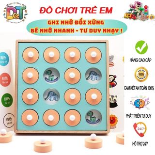 Đồ Chơi Gỗ Lật Hình Tìm Cặp Giống Nhau Cho Bé 12 Chủ Đề Rèn Luyện Trí Nhớ Và Khả Năng Quan Sát  (Ghi Nhớ/ Đối xứng)