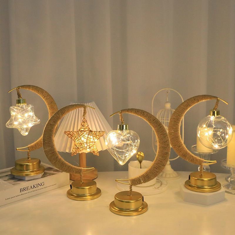 Đèn ngủ mặt trăng kèm đèn các loại, decor cực đẹp
