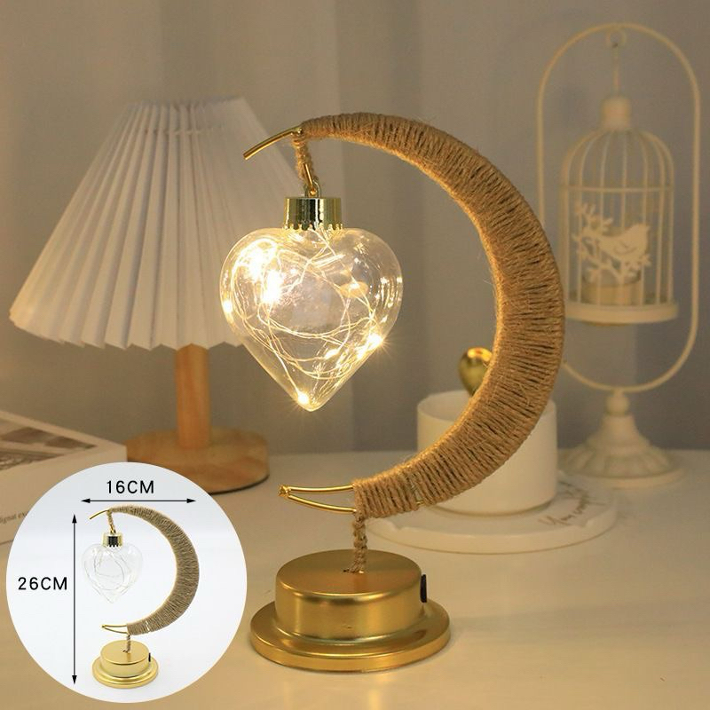 Đèn ngủ mặt trăng kèm đèn các loại, decor cực đẹp