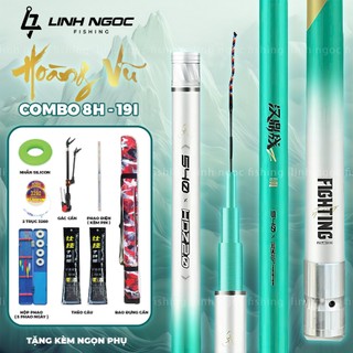 Combo Cần Câu Đài Handing Hoàng Vũ 8H Bản Nâng Cấp Chuyên Săn Hàng Chất Lượng Tốt