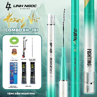 Combo Cần Câu Đài Handing Hoàng Vũ 8H Bản Nâng Cấp Chuyên Săn Hàng Chất Lượng Tốt