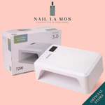 Máy hơ gel SNRQI T8 chính hãng 72W 60 bóng LED/UV - Máy hơ móng làm nail khoang rộng, có đệm kê tay (Bảo hành 3 tháng) — ảnh 1
