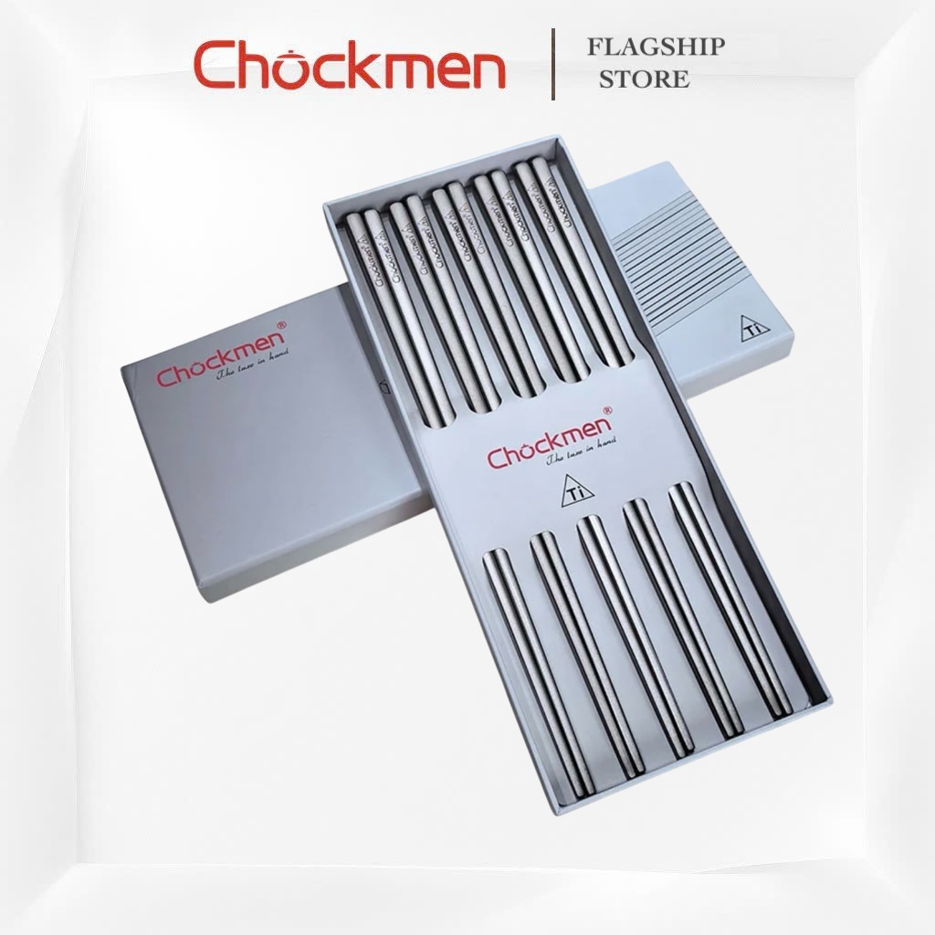 [RẺ VÔ ĐỊCH] Set 5 đôi  Đũa CHOCKMEN Cao Cấp Thiết Kế Chống Trơn Trượt Cao Cấp An Toàn Cho Sức Khoẻ