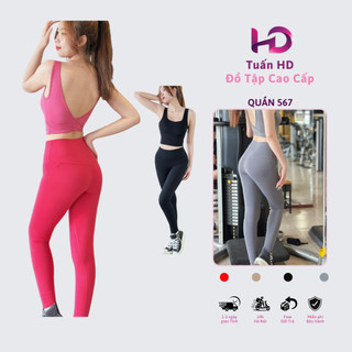 Quần 567 Nữ Thể Thao, Quần Tập Gym,Yoga Legging Cạp Cao Co Giãn 4 Chiều Ôm Sát Body