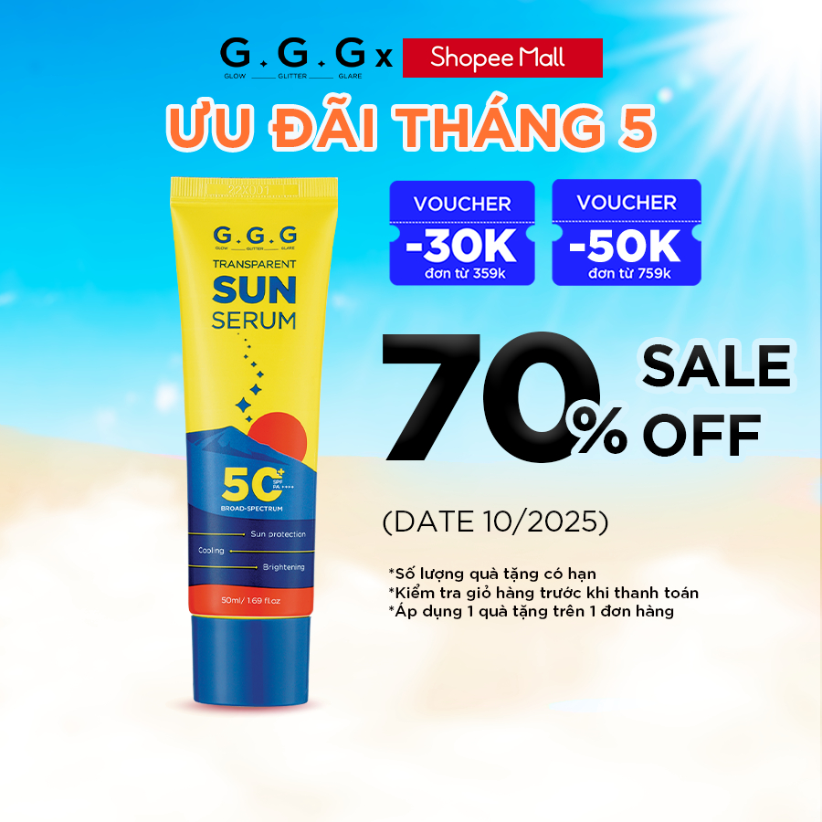 Ảnh Kem Chống Nắng Phổ Rộng Dạng Serum SPF50+/PA++++ - G.G.G Transparent Sun Serum 50ml 1