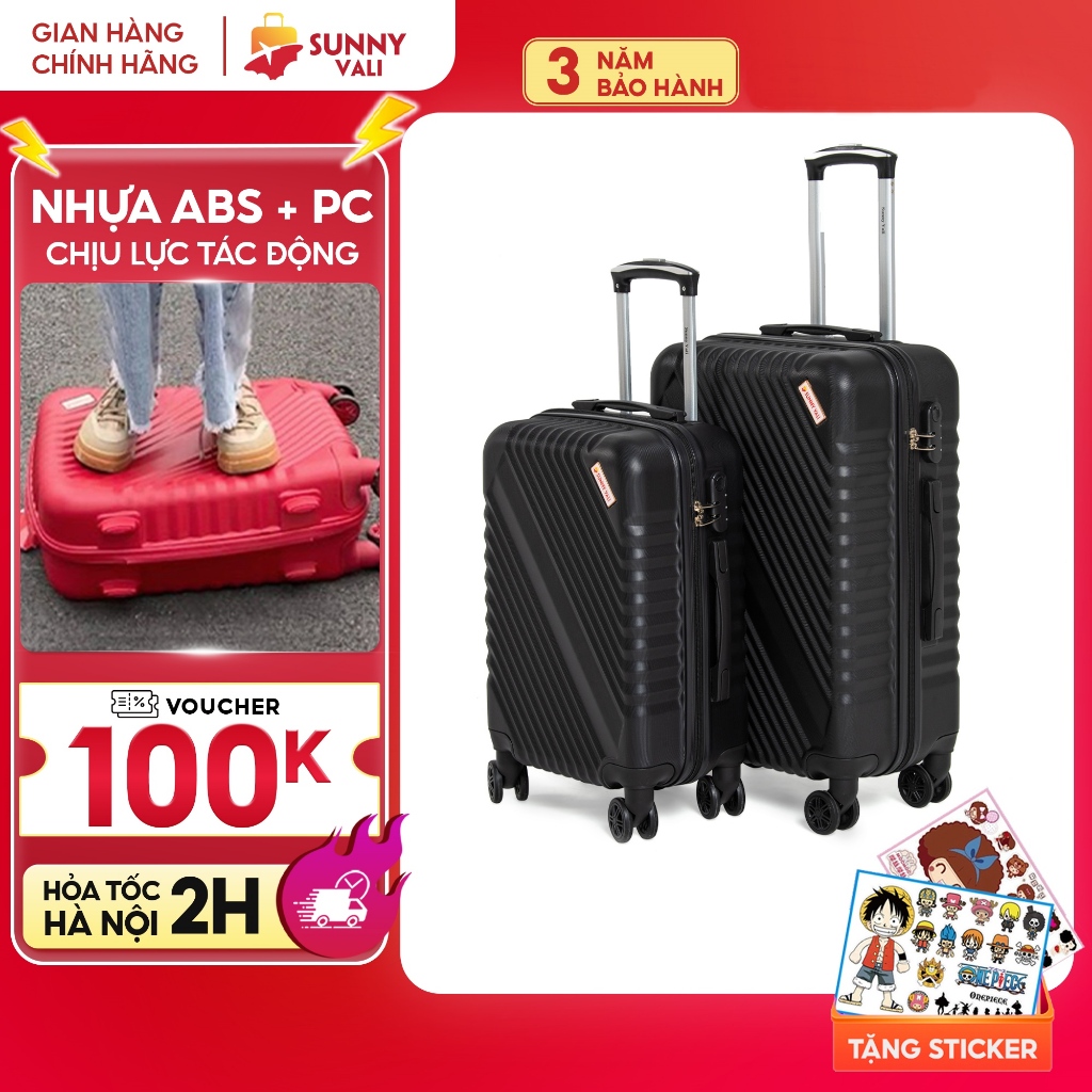 Ảnh Vali kéo du lịch - Vali Sunny SV05, Vali bán chạy Bền Đẹp nhựa ABS + PC bảo hành 3 năm 2