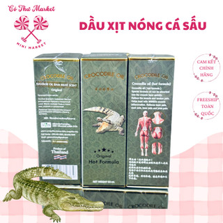 Dầu xịt nóng xoa bóp cá sấu cao cấp Green oil Castle Crocodile Brand nội địa Thái - CÔ THƯ MARKET