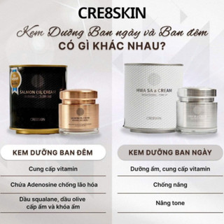 Kem Dưỡng Ẩm Sáng Da CRE8SKIN Salmon Oil Cream/ Hwa Sa A Cream (80g/hộp)