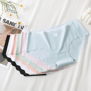 Combo 3 Quần lót nữ đúc su cute viền lượn sóng cạp trễ nâng mông nhẹ King Shop L-8520