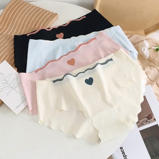 Combo 3 Quần lót nữ đúc su cute viền lượn sóng cạp trễ nâng mông nhẹ King Shop L-8520